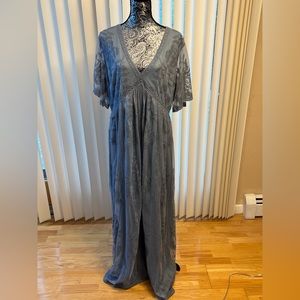 Pinkblush blue lace maternity dress, size 1x.